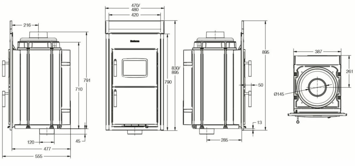 Kachelofeneinsatz Buderus Logaflame HLG317 Kachelofeneinsatz Buderus Logaflame HLG317 -Heizungsanlagen Geschaft 040401012 145 mm senkrecht830 x 480 mm 2jpg 2 3707