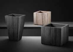 Blumentopf SENDEO Wood Aus Kunststoff -Heizungsanlagen Geschaft 20 03 692 0 B 6 24713