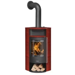 Kaminofen ORANIER Polar Neo Eck 4 Kaminofen ORANIER Polar Neo Eck -Heizungsanlagen Geschaft 5486 86 Polar Neo Eck StahlSchwarz Paprikarot Holzfach offen F nL 3 102243