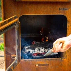 Gartenkamin FORNO GAP | Cortenstahl -Heizungsanlagen Geschaft Gartenkamin FORNO GAP Cortenstahl 023402002 4 119592