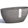 Blumentopf ECOPOTS Sofia Aus Kunststoff | 30 X 13 X 13,5 Cm | Grau