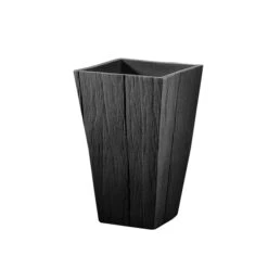Blumentopf SENDEO Wood Aus Kunststoff -Heizungsanlagen Geschaft blumentopf wood 55x35x35 anthrazit 4 24671