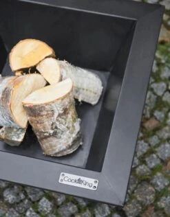 Feuerschale CookKing Brasil Aus Stahl | Eckig | Extra Tief | 70 X 70 Cm -Heizungsanlagen Geschaft feuerschale cookking brasil schwarz detail 1 3 51447