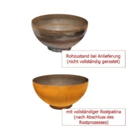 Feuerschale FORNO BOCCA Aus Cortenstahl | Rund | Extra Tief -Heizungsanlagen Geschaft feuerschale forno bocca gruppe 3 22110