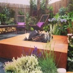 Feuerschale FORNO VLS3 Aus Cortenstahl | Eckig 6 Feuerschale FORNO VLS3 Aus Cortenstahl | Eckig -Heizungsanlagen Geschaft feuerschale forno vls3 milieu 1 6 84192