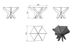 Feuerschale Kratki HEX | Eckig / Rund | 66 X 47 Cm (BxT) -Heizungsanlagen Geschaft feuerschale kratki hex abmessungen 6 84687