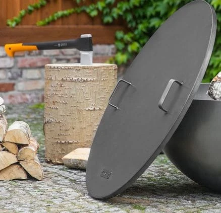 Feuerschalen-Deckel CookKing aus Stahl | rund | mit 2 Griffen Feuerschalen-Deckel CookKing Aus Stahl | Rund | Mit 2 Griffen -Heizungsanlagen Geschaft feuerschalen deckel cookking 2 griffe milieu 2 29200