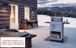 Funkenschutz Nordpeis Für Gartenkamin Air | Mit Grillrost -Heizungsanlagen Geschaft gartenkamin nordpeis air mit holzfach griff funkenschutz mit Grillrost regal beistelltischen milieu text 4 83336
