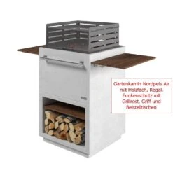 Funkenschutz Nordpeis Für Gartenkamin Air | Mit Grillrost -Heizungsanlagen Geschaft gartenkamin nordpeis air mit holzfach griff funkenschutz mit grillrost regal beistelltischen text 3 83345