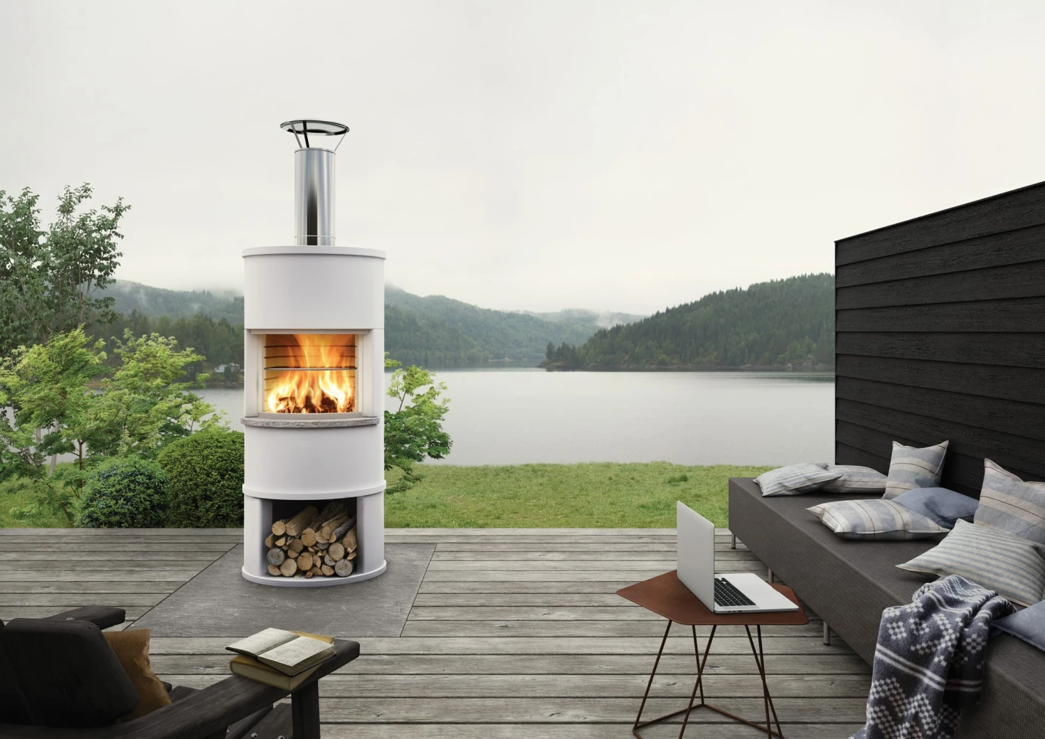 Gartenkamin Nordpeis Roma Garden | aus Beton Gartenkamin Nordpeis Roma Garden | Aus Beton -Heizungsanlagen Geschaft gartenkamin nordpeis roma milieu 5 83579