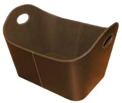 Holzkorb LIENBACHER Kunstlederkorb Mit Henkel