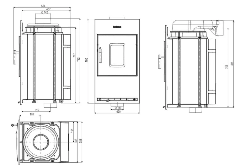Kachelofeneinsatz Buderus Logaflame HLG326 Kachelofeneinsatz Buderus Logaflame HLG326 -Heizungsanlagen Geschaft kachelofeneinsatz buderus logaflame hlg326 hlg426 abmessungen 5 87566