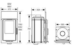 Kachelofeneinsatz Buderus Logaflame HLS116 Mit Rostfeuerung -Heizungsanlagen Geschaft kachelofeneinsatz buderus logaflame hls116 hls216 abmessungenjpg 3 8919