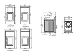 Kachelofeneinsatz LEDA Diamant H10 -Heizungsanlagen Geschaft kachelofeneinsatz leda diamant h10 abmessungen 25jpg 5 11549
