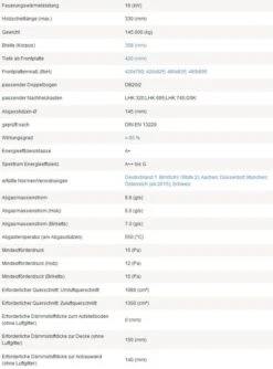 Kachelofeneinsatz LEDA Rubin K16 -Heizungsanlagen Geschaft kachelofeneinsatz leda rubin k16 beschreibung 4 24385