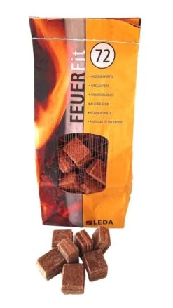 Kaminanzünder LEDA FEUERFit Anzündwürfel | 72 Stück