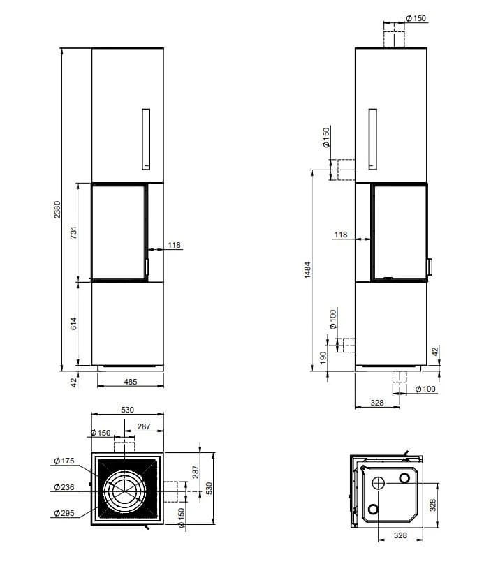 Kaminbausatz Nordpeis Odense Exclusive High | Eckkamin Kaminbausatz Nordpeis Odense Exclusive High | Eckkamin -Heizungsanlagen Geschaft kaminbausatz nordpeis odense exclusive high abmessungen 2 89786