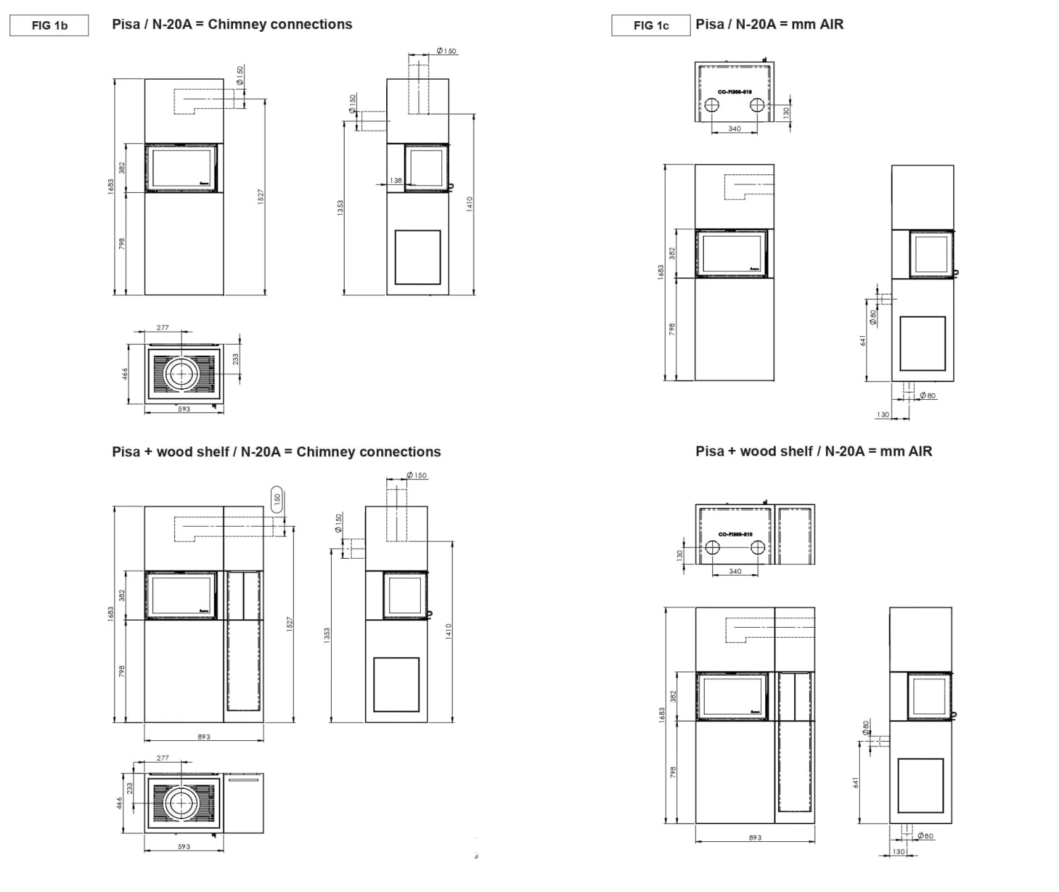 Kaminbausatz Nordpeis Pisa | Eckkamin Kaminbausatz Nordpeis Pisa | Eckkamin -Heizungsanlagen Geschaft kaminbausatz nordpeis pisa links abmessungen 3 23280