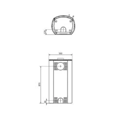 Kaminofen Kratki FALCON VIEW | Tür Selbstschließend -Heizungsanlagen Geschaft kaminofen kratki falcon view abmessungen 1jpg 6 143277