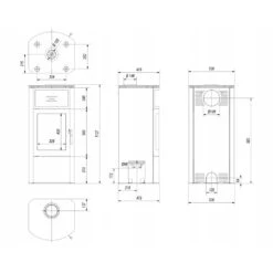 Kaminofen Kratki KOZA TITAN | Tür Selbstschließend -Heizungsanlagen Geschaft kaminofen kratki koza titan abmessungenjpg 4 142794