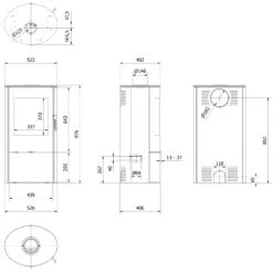 Kaminofen Kratki KOZA AB ROLLO 6 Kaminofen Kratki KOZA AB ROLLO -Heizungsanlagen Geschaft kaminofen kratki rollo abmessungenjpg 5 141055