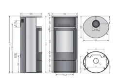 Kaminofen ORANIER Polar Neo 8 -Heizungsanlagen Geschaft kaminofen oranier polar neo 8 abmessungen 4 103268