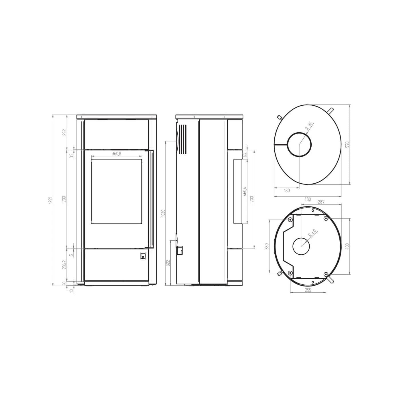 Kaminofen ORANIER Polar Neo Vantage W+ Kaminofen ORANIER Polar Neo Vantage W+ -Heizungsanlagen Geschaft kaminofen oranier polar neo vantage w abmessungen 4 101703