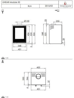 Kaminofen Spartherm LINEAR Module XS 4 Kaminofen Spartherm LINEAR Module XS -Heizungsanlagen Geschaft kaminofen spartherm linear module xs abmessungen1jpg 3 3887