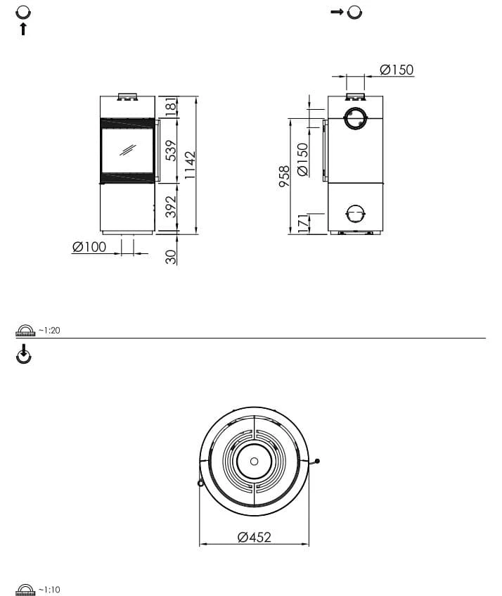 Kaminofen Spartherm Passo XS Kaminofen Spartherm Passo XS -Heizungsanlagen Geschaft kaminofen spartherm passo xs abmessungenjpg 5 136081