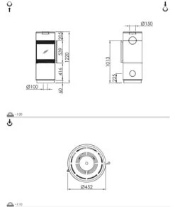 Kaminofen Spartherm Passo XS Style -Heizungsanlagen Geschaft kaminofen spartherm passo xs style abmessungen 5 61375