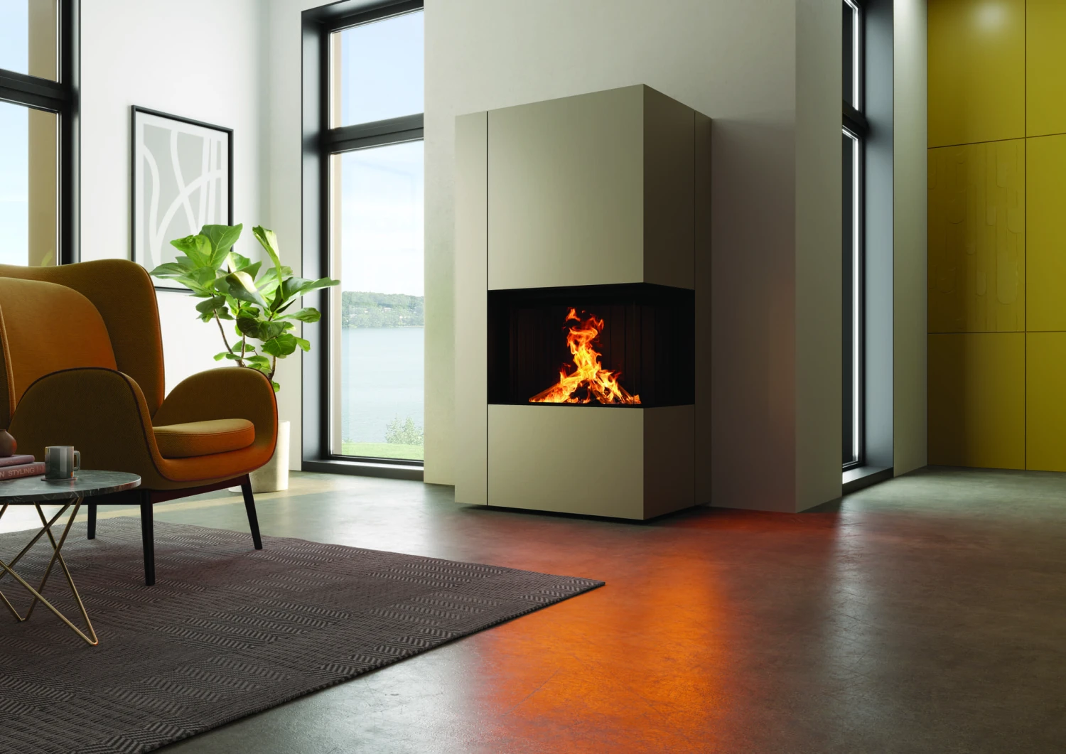 Kaminofen Spartherm SEE Apollon Kaminofen Spartherm SEE Apollon -Heizungsanlagen Geschaft kaminofen spartherm see apollon 2r perle milieu 7 93107