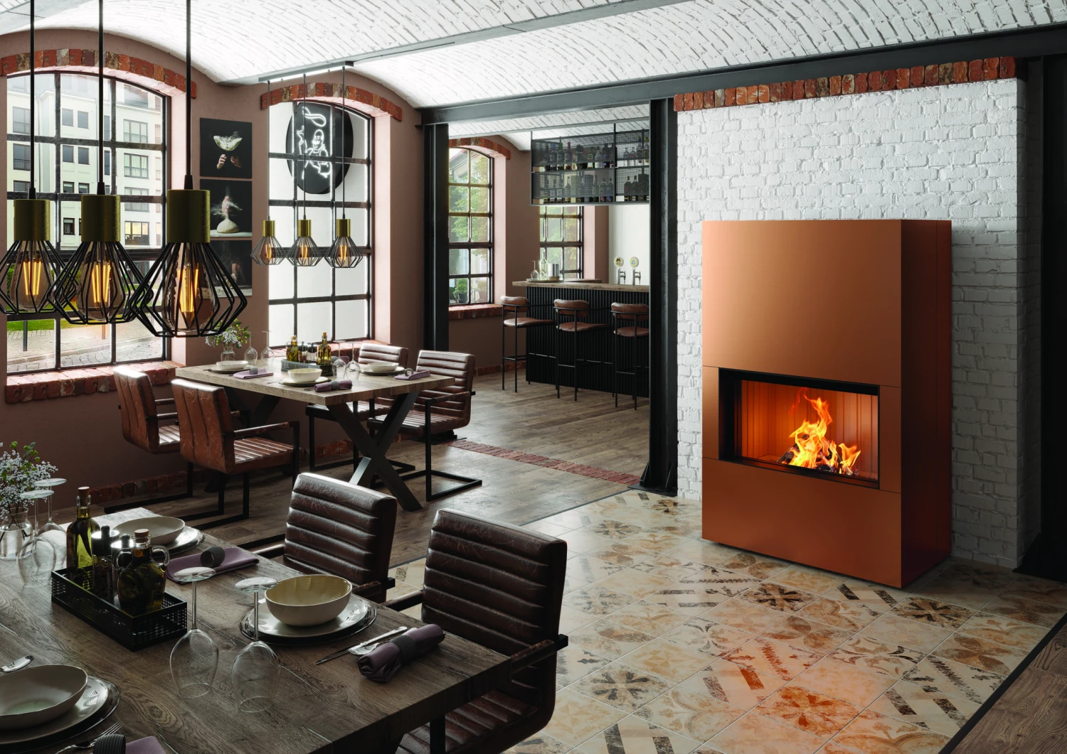 Kaminofen Spartherm SEE Poseidon Kaminofen Spartherm SEE Poseidon -Heizungsanlagen Geschaft kaminofen spartherm see poseidon rostbraun metallic milieu 7 91973