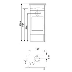 Kaminofen WAMSLER Orpheus Mit Warmhaltefach 4 Kaminofen WAMSLER Orpheus Mit Warmhaltefach -Heizungsanlagen Geschaft kaminofen wamsler orpheus mit warmhaltefach abmessungenjpg 3 130898