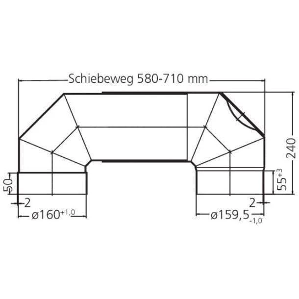 Ofenrohr Hörtnagl Ø 160 mm / 160 mm | blank | Doppelbogen Ofenrohr Hörtnagl Ø 160 Mm / 160 Mm | Blank | Doppelbogen -Heizungsanlagen Geschaft ofenrohr moeck blank doppelbogen 160 abmessungenjpg 2 6013