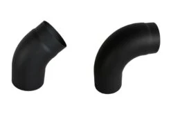 Ofenrohr Ø 130 Mm | Schwarz | Rohrbogen