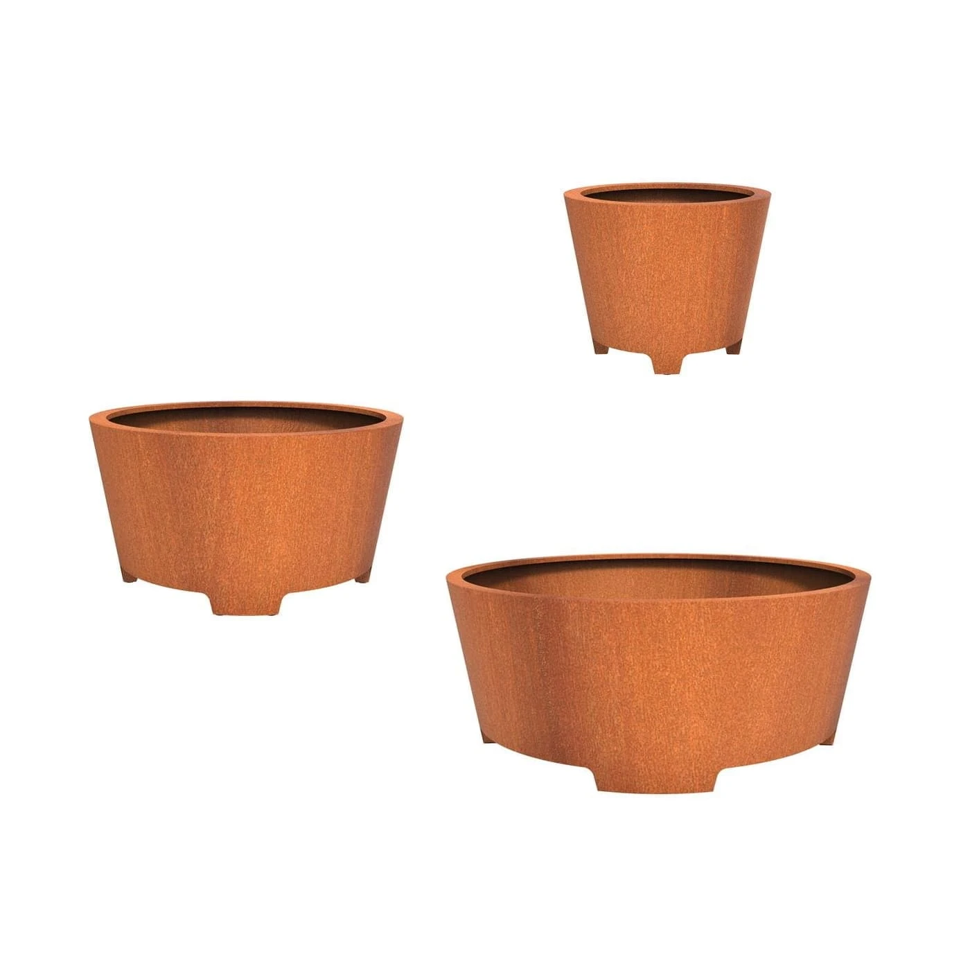 Pflanzkübel ADEZZ CONIC mit Füßen | rund | aus Cortenstahl Pflanzkübel ADEZZ CONIC Mit Füßen | Rund | Aus Cortenstahl -Heizungsanlagen Geschaft pflanzkuebel adezz cado mit fuessen gruppe 1 71167