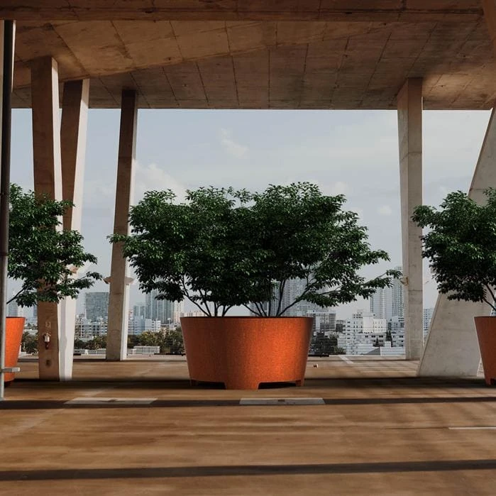 Pflanzkübel ADEZZ CONIC mit Füßen | rund | aus Cortenstahl Pflanzkübel ADEZZ CONIC Mit Füßen | Rund | Aus Cortenstahl -Heizungsanlagen Geschaft pflanzkuebel adezz cado mit fuessen milieu 6 68953