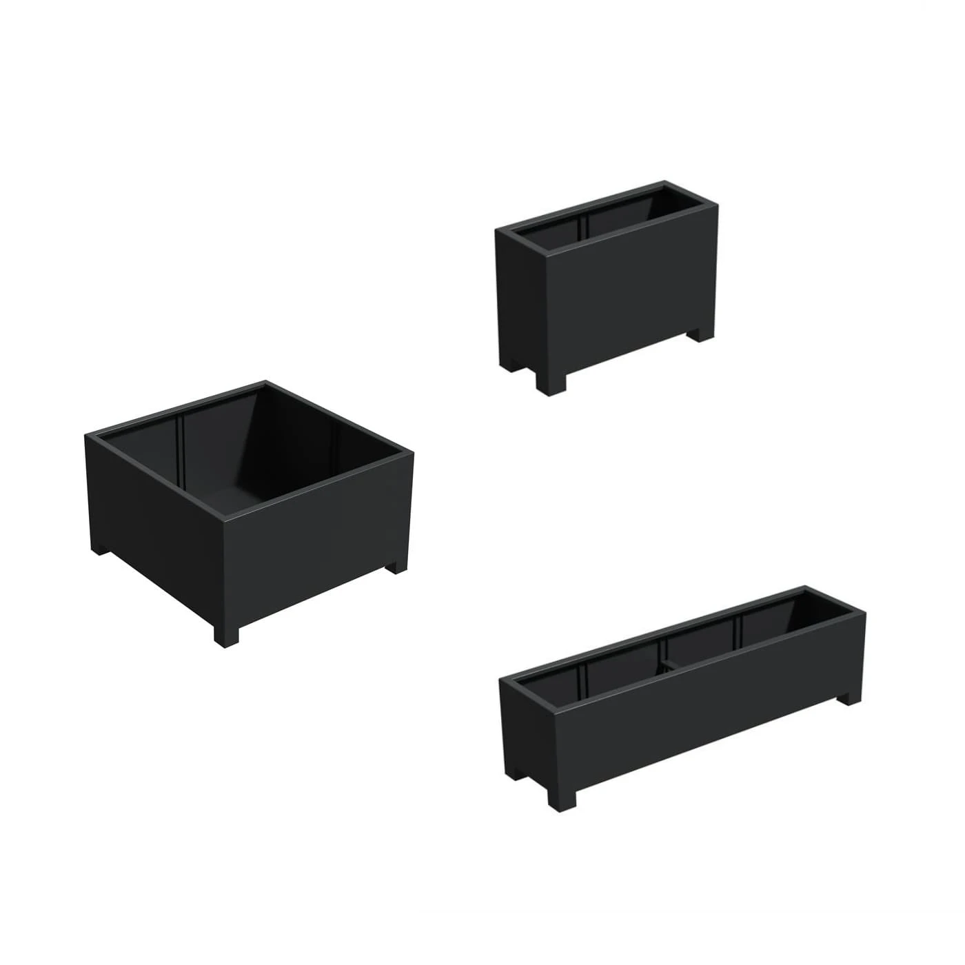 Pflanzkübel ADEZZ CARREZ mit Füßen | eckig | aus Aluminium Pflanzkübel ADEZZ CARREZ Mit Füßen | Eckig | Aus Aluminium -Heizungsanlagen Geschaft pflanzkuebel adezz florida mit fuessen schwarzgrau gruppe 1 108360