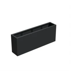 Pflanzkübel ADEZZ CARREZ Rechteckig | Aus Aluminium -Heizungsanlagen Geschaft pflanzkuebel adezz florida schwarzgrau 200x40x80 3 72643